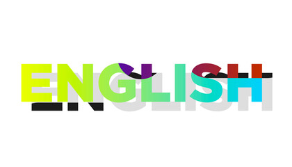 English language day 23 April. Vector, eps10
