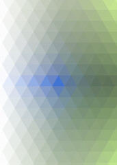 Abstract color Low-Polygones Generative Art background illustration