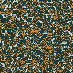 Seamless funky grungy pattern motif for print. High quality illustration. Non print of weird textured dabs of color on paper texture. For surface design printing or any sort.