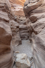 Red Canyon in southern Israel. natural rock formations.

