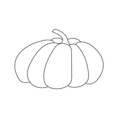 Isolated pumpkin on white.