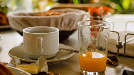 A healthy breakfast in a spanish style