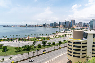 Seaside of Luanda city downtown