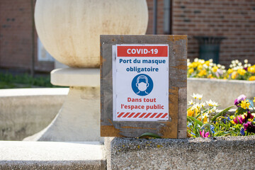 panneau covid-19 