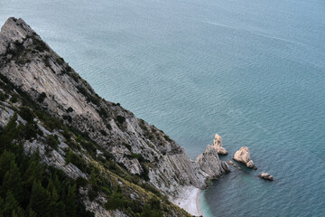 Scenic view of  the two sisters in Ancona