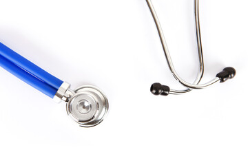 Stethoscope on white background