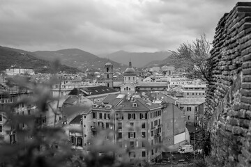 Obraz premium View from the castle in Savona Italy