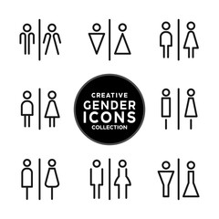 Creative gender icons for designers