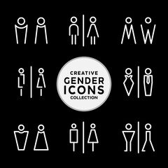 Creative gender icons for designers