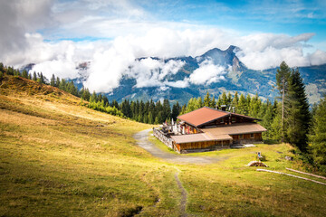 Obraz premium mountains in the alps, gastein valley, fulseck, austria, dorfgastein, hiking, outdoors