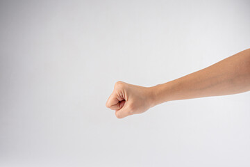 Hand of show symbol isolated on white background