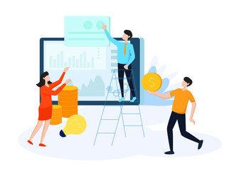 Partnership - Illustration. Editable Stroke. Vector Graphic