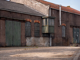 Industrial abandoned shipyard in Muiden, the Netherlands