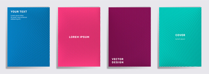 Radial semicircle geometric lines patterns.