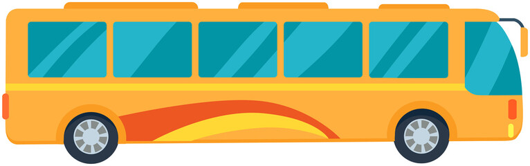School or tourist vehicle, bus with tinted windows. Public transport for transporting people © robu_s
