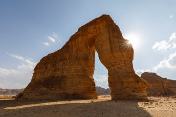 Famous Elephant Rock in Al Ula, Saudi Arabia - 426016735