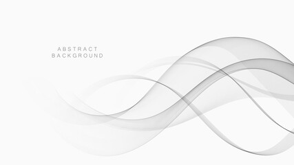 Abstract background with smooth swoosh line modern gray layout. Vector illustration