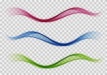 Smooth,beautiful waves set Wave abstract background