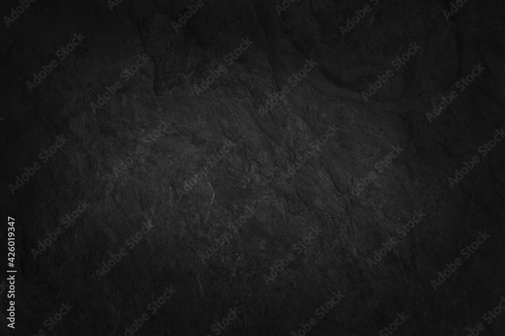 Wall mural dark grey black slate texture in natural pattern with high resolution for background and design art 