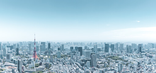 (東京都-風景パノラマ)東京都市風景１