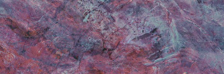 Panorama of Pink slate background or texture. Purple Abstract marble texture background High resolution. Luxury purple marbel for design. counter top view of natural tiles stone in glitter pattern.