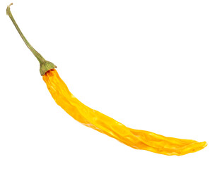 Yellow dried chili pepper