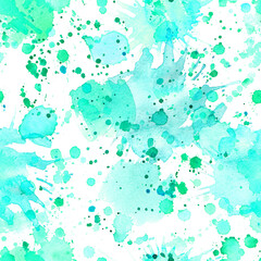 Pattern abstract paint spots on white background. Color watercolor stains and blots.