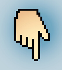 Hand cursor Vector drawing icon