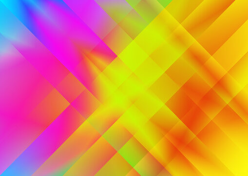 Pink Blue and Orange Fractal Stripes Modern Background Graphic
