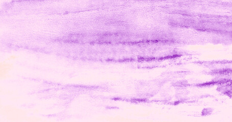 Abstract art background purple liquid paint watercolor technique hand drawn illustration