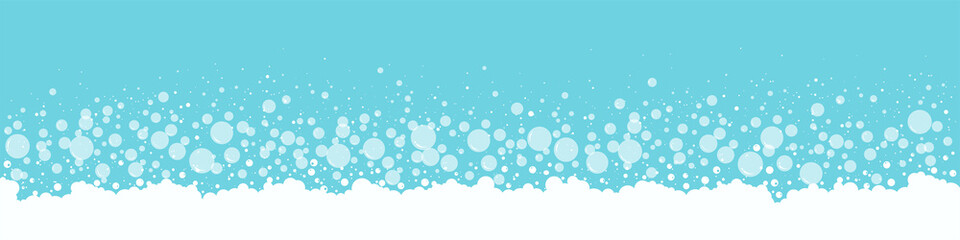 Bubbles vector fizz background. Soap and foam, suds pattern. Abstract illustration - obrazy, fototapety, plakaty