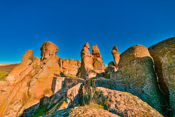 Unique rock formations in Belogradchik, Bulgaria 