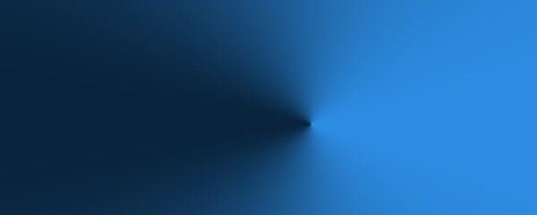Gradient blue textured background with black border shadow. Blue background with faint texture and bright center and black vignette border. 3d
