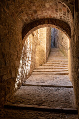 Obraz premium Historic center and Jewish quarter of Girona (Spain)