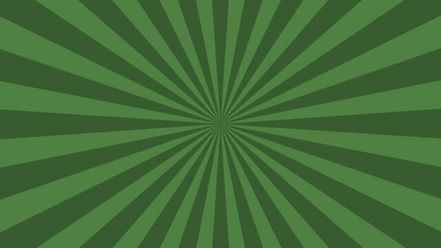Abstract fern green rays background. Sunburst graphic design. 2D Illustration