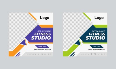 Gym Social Media Banner Template
