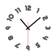 wall clock vector illustration