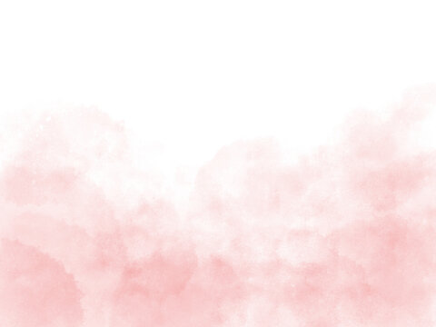 にじんだ水彩のピンクのグラデーション背景、ふわふわした春っぽい色の壁紙 © scenes works