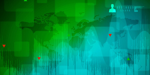 Obraz premium 2d rendering Stock market online business concept. business Graph 