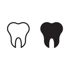 Tooth vector icon for web sites and apps