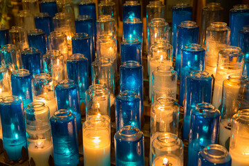 candles in the church