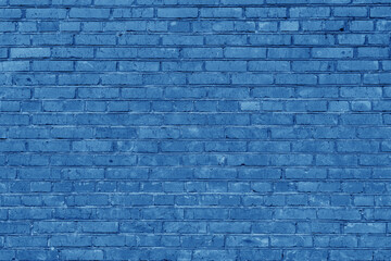 Fototapeta na wymiar Blue brick building wall. Interior of a modern loft. Background for design