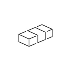 Banknote Stack Related Vector Line Icon. Sign Isolated on the White Background. Editable Stroke EPS file. Vector illustration.