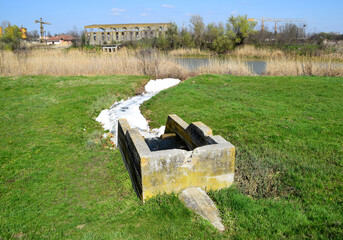 Zrenjanin Serbia Begej river irrigation canal