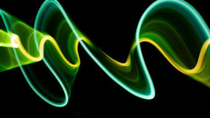Abstract Light Painting Art Design using Long Exposure