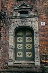 A store in a brick building