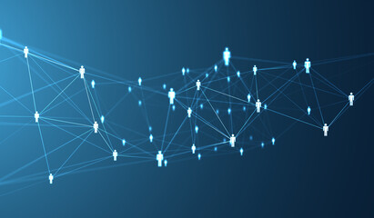  intrecciata, persone, condivisioni, network, tecnologia