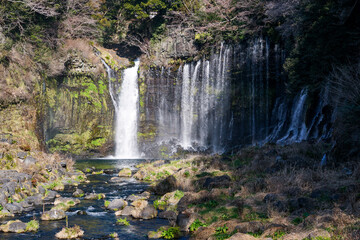 Fototapeta na wymiar 白糸の滝（静岡県）