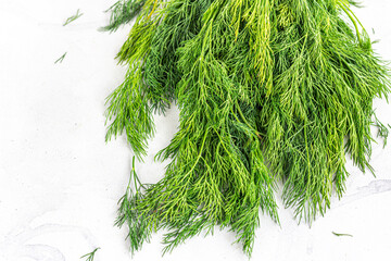 Fresh Dill Herb Close Up Top Down Photo © rav0206