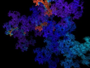 Imaginatory fractal background generated Image